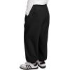 imageRolanko Girls Baggy Sweatpants Solid Jogger Pants Soft Sweats Kids Trousers with Pockets 614YBlack