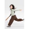 imageRolanko Girls Baggy Sweatpants Solid Jogger Pants Soft Sweats Kids Trousers with Pockets 614YBrown