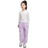 imageRolanko Girls Baggy Sweatpants Solid Jogger Pants Soft Sweats Kids Trousers with Pockets 614YPurple