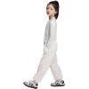 imageRolanko Girls Baggy Sweatpants Solid Jogger Pants Soft Sweats Kids Trousers with Pockets 614YWhitegrey