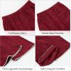 imageRolanko Girls Bell Bottom Chenille Silver Threaded Flare Pants with Pearls Sparkly Corduroy Flare Trousers for Kids 512YWine