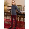 imageRolanko Girls Bell Bottom Chenille Silver Threaded Flare Pants with Pearls Sparkly Corduroy Flare Trousers for Kids 512YWine
