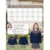 imageRolanko Girls Cardigan Sparkling Sequin Kids Knit Button Up Sweater Cardigan Long Sleeve 411 YearsSequinsnavy