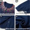imageRolanko Girls Cardigan Sparkling Sequin Kids Knit Button Up Sweater Cardigan Long Sleeve 411 YearsSequinsnavy