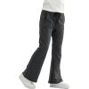 imageRolanko Girls Flare Wide Leg Sweatpants Elastic Waist Bell Bottoms Pants for Kids Sweats with Pockets 512YDarkgrey