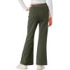 imageRolanko Girls Flare Wide Leg Sweatpants Elastic Waist Bell Bottoms Pants for Kids Sweats with Pockets 512YGreen