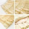 imageRolanko Girls Sequin Skirt Kids Elastic Waist ALine Sparkly Ruffle Skirt with Lining for Party DanceGold