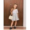 imageRolanko Girls Sequin Skirt Kids Elastic Waist ALine Sparkly Ruffle Skirt with Lining for Party DanceSilver