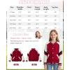 imageRolanko Kids Varsity Jackets Girls Baseball Bomber Color Block Letterman Jacket Outwear With Pockets 715 YearsRed