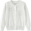 imageRolanko Girls Cardigan Cotton Sweaters for Girls Button Up School Kids Cardigan 412 Years