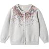imageRolanko Girls Cardigan Sparkling Sequin Kids Knit Button Up Sweater Cardigan Long Sleeve 411 YearsSequinsgray