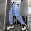 imageRolanko Boys Baggy Jeans Elastic Straight fit Stretch Denim Pants Loose Kids Clothes 414 YearsA2plaid