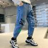 imageRolanko Boys Baggy Jeans Elastic Straight fit Stretch Denim Pants Loose Kids Clothes 414 YearsA3graffiti