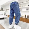imageRolanko Boys Baggy Jeans Elastic Straight fit Stretch Denim Pants Loose Kids Clothes 414 YearsB2line