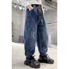 imageRolanko Boys Baggy Jeans Elastic Straight fit Stretch Denim Pants Loose Kids Clothes 414 YearsCurvedseam