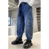 imageRolanko Boys Baggy Jeans Elastic Straight fit Stretch Denim Pants Loose Kids Clothes 414 YearsCurvedseam
