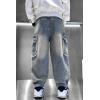 imageRolanko Boys Baggy Jeans Elastic Straight fit Stretch Denim Pants Loose Kids Clothes 414 YearsRawedges