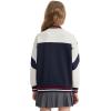 imageRolanko Girls Varsity Jackets Baseball Bomber Color Block Letterman Jacket Outwear With Pockets 715 YearsNavyblue