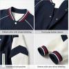 imageRolanko Girls Varsity Jackets Baseball Bomber Color Block Letterman Jacket Outwear With Pockets 715 YearsNavyblue