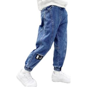 imageRolanko Boys Baggy Jeans Elastic Straight fit Stretch Denim Pants Loose Kids Clothes 414 YearsB2line