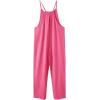 imageRolanko Girls Jumpsuit Ribbed Knit Loose Overalls Spaghetti Strap Long Pants Romper with Pockets 512 YRose