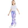 imageRolanko Girls Shiny Metallic Cargo Pants Sparkle Jogger Pants for Girls Hip Hop Dance Streetwear Cargo Trousers 615 YearsPurple