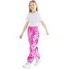 imageRolanko Girls Shiny Metallic Cargo Pants Sparkle Jogger Pants for Girls Hip Hop Dance Streetwear Cargo Trousers 615 YearsRose