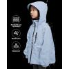 imageRolanko Girls Waterproof Hooded Jacket Lightweight Raincoats for Kids Boys Windbreaker Outdoor Rain JacketBlue