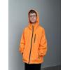 imageRolanko Girls Waterproof Hooded Jacket Lightweight Raincoats for Kids Boys Windbreaker Outdoor Rain JacketOrange