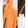 imageRolanko Girls Waterproof Hooded Jacket Lightweight Raincoats for Kids Boys Windbreaker Outdoor Rain JacketOrange