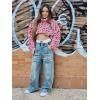 imageRolanko Girls Baggy Jeans Distressed Denim Pants Elastic Waist Wide Leg Jeans for Girls Kids Loose Fit 414 YearsEdgepressing