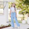 imageRolanko Parachute Pants for Girls Y2K Cargo Trousers with Pockets Harajuku Jogger Pants Kids 414 YearsDarkblue
