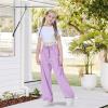 imageRolanko Parachute Pants for Girls Y2K Cargo Trousers with Pockets Harajuku Jogger Pants Kids 414 YearsPurplepink