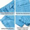 imageRolanko Parachute Pants for Girls Y2K Cargo Trousers with Pockets Harajuku Jogger Pants Kids 414 YearsTeal