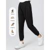 imageRolanko Girls Joggers with Pockets Quick Dry Silky Kids Sweatpants Lightweight Athletic Pants for Casual ActivewearBlack