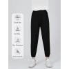 imageRolanko Girls Joggers with Pockets Quick Dry Silky Kids Sweatpants Lightweight Athletic Pants for Casual ActivewearBlack