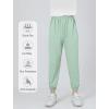 imageRolanko Girls Joggers with Pockets Quick Dry Silky Kids Sweatpants Lightweight Athletic Pants for Casual ActivewearGreen