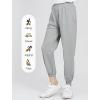 imageRolanko Girls Joggers with Pockets Quick Dry Silky Kids Sweatpants Lightweight Athletic Pants for Casual ActivewearGrey