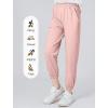 imageRolanko Girls Joggers with Pockets Quick Dry Silky Kids Sweatpants Lightweight Athletic Pants for Casual ActivewearPink