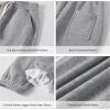 imageRolanko Girls Sweatpants Baggy Jogger Pants High Waist Kids Fleece Sweats Trousers with Pockets 515 YearsDarkgrey