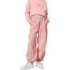 imageRolanko Girls Sweatpants Baggy Jogger Pants High Waist Kids Fleece Sweats Trousers with Pockets 515 YearsPink