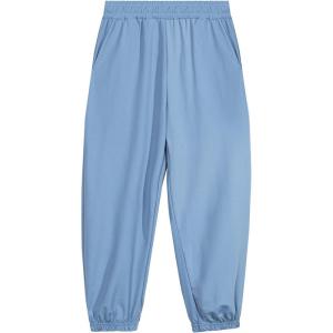 imageRolanko Girls Joggers with Pockets Quick Dry Silky Kids Sweatpants Lightweight Athletic Pants for Casual ActivewearBlue