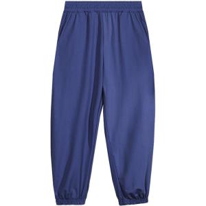 imageRolanko Girls Joggers with Pockets Quick Dry Silky Kids Sweatpants Lightweight Athletic Pants for Casual ActivewearNavy
