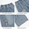 imageRolanko Boys Baggy Jeans Wide Leg Elastic Waist Denim Pants Loose Fit Trousers Vintage Y2K StreetwearSandedstar