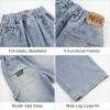 imageRolanko Boys Baggy Jeans Wide Leg Elastic Waist Denim Pants Loose Fit Trousers Vintage Y2K StreetwearSidestraps