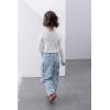 imageRolanko Girls Jeans Denim Elastic Wasit Wide Leg Baggy Pants Kids Clothes 414 YearsG2cargo