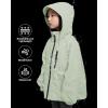 imageRolanko Girls Waterproof Hooded Jacket Lightweight Raincoats for Kids Boys Windbreaker Outdoor Rain JacketGreen