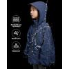 imageRolanko Girls Waterproof Hooded Jacket Lightweight Raincoats for Kids Boys Windbreaker Outdoor Rain JacketNavy