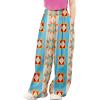 imageRolanko Girls Wide Leg Pants Flowy Loose Fit Palazzo Pants for Girls Kids Linen Trousers Casual Beach 614YSun