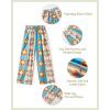 imageRolanko Girls Wide Leg Pants Flowy Loose Fit Palazzo Pants for Girls Kids Linen Trousers Casual Beach 614YSun